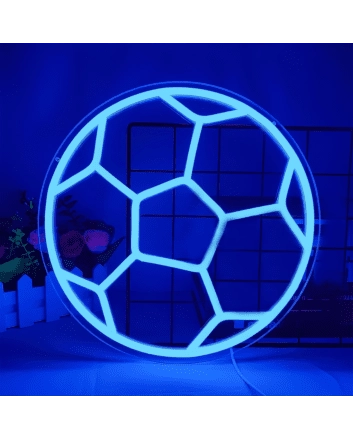 Score Every Goal Neon Soccer Ball Sign
