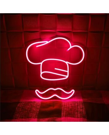 Kitchen Chef Hat Neon