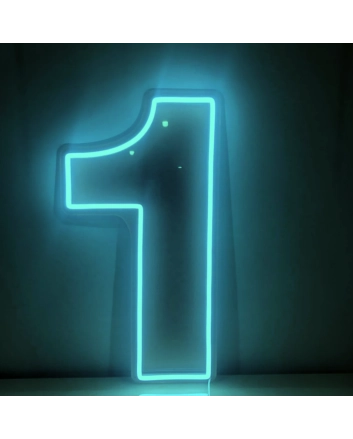 Number 1  LED Neon Sign