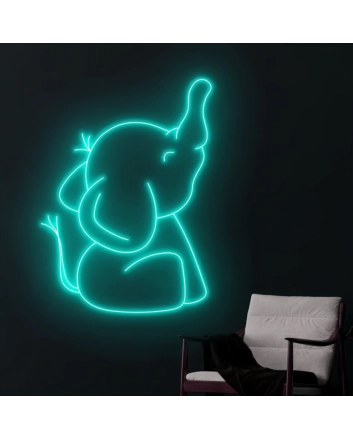 Baby Elephant Neon Signs