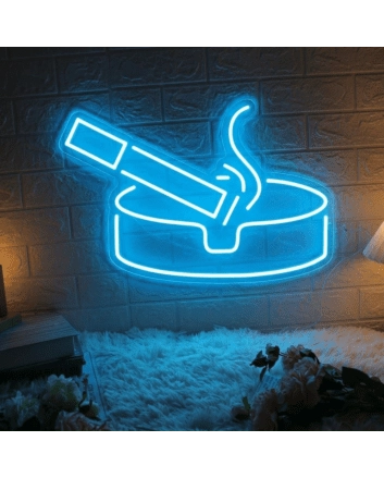 Flicking Ash  Neon Sign