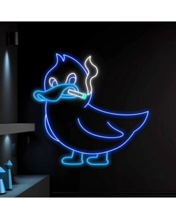Smoking Duck  Neon Sign