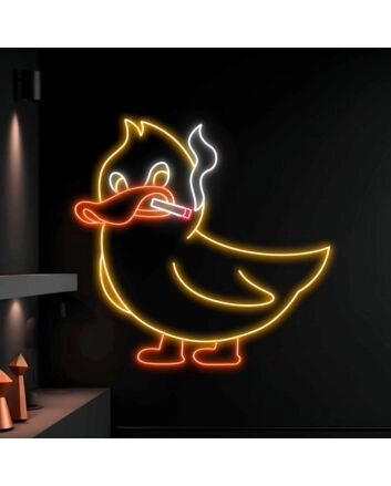 Smoking Duck  Neon Sign