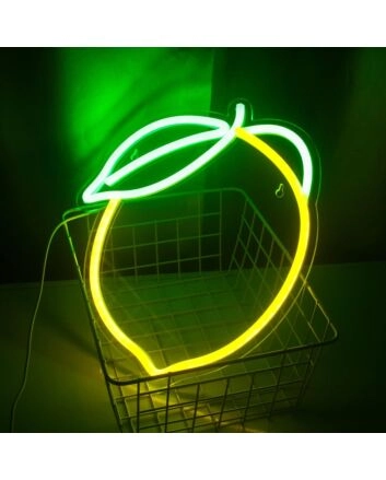 Fresh Lemon Fruit Neon Sign