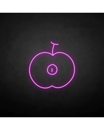 &#39;Half of the aaple&#39; neon sign