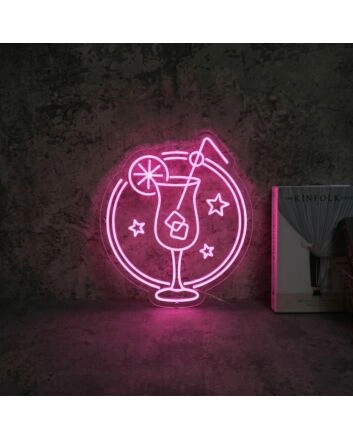 &#39;Hahn hoch mit Zitrone&#39; neon sign