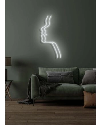 Duel Face Neon Intrigue of Internal Conflict and Harmony