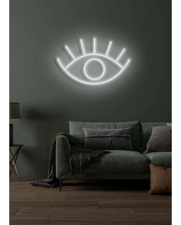 Eye Neon Gaze Deep and Insightful Illumination