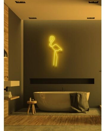 Flamingo Neon Light Standout Elegance and Tropical Flair