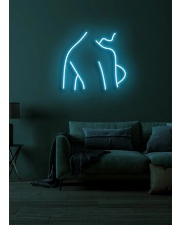 Lady LED Neon Elegance and Feminine Charm in Luminous Display