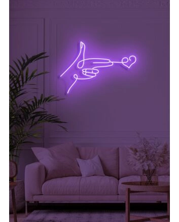 Love shot Neon Cupid&#039;s Arrow in Bright Light