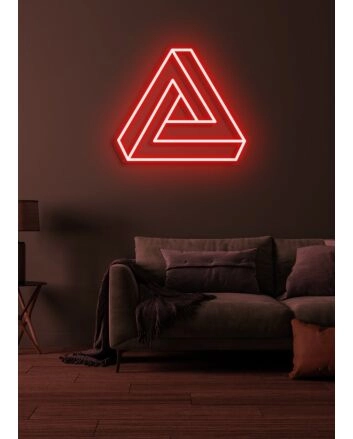 Triangle Neon Geometric Brilliance in Modern Design