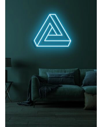 Triangle Neon Geometric Brilliance in Modern Design