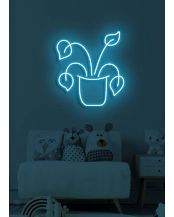 Plant Neon Green Growth in Luminous Life