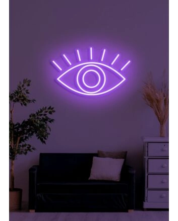 The eye Neon Window to the Soul in Light Form