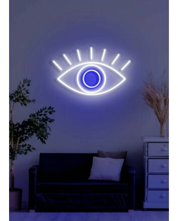 The eye Neon Window to the Soul in Light Form