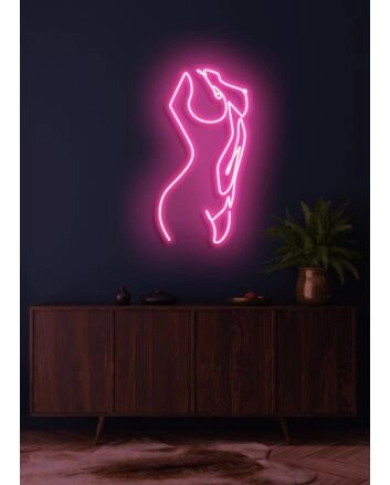 The lady Neon Grace and Beauty in Elegant Light