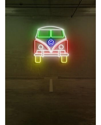 Bus Vintage Neon for Nostalgic Road Trips
