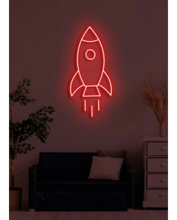 Rocket Neon Soaring High with Ambition and Dreams