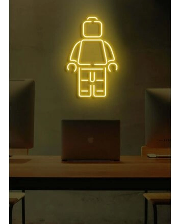 LEGO Man Neon Fun and Playful Light for Nostalgia and Creativity