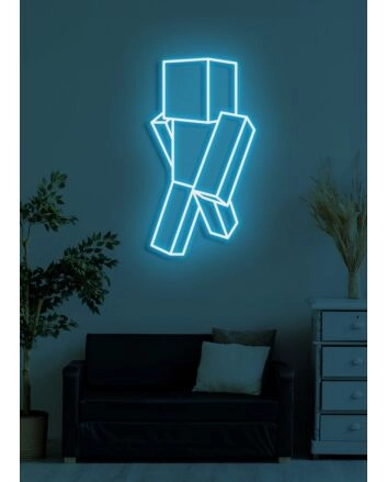 Square man Neon Creative and Quirky Design for Modern Decor