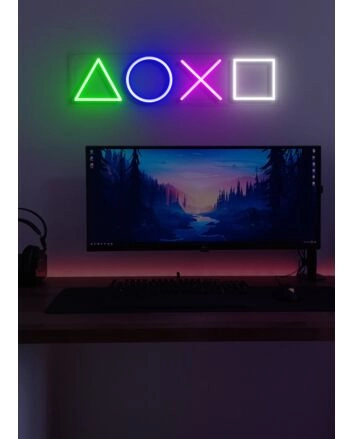 Playstation Neon Home of Digital Adventures