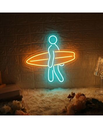 Surfer Neon Waves of Adventure