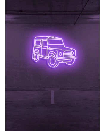 Offroad Car Neon Adventure Beckons