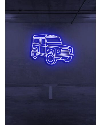 Offroad Car Neon Adventure Beckons