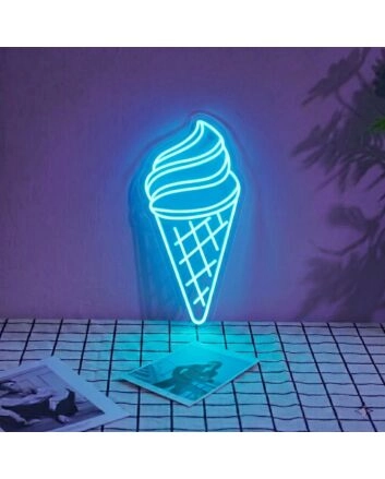 Ice Cream Neon Swirls of Cool Delight