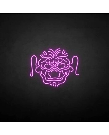 &#39;China Lion Head&#39; neon sign