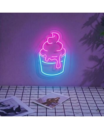 Original Ice Cream Cup Classic Neon Sign for Ice Creameries