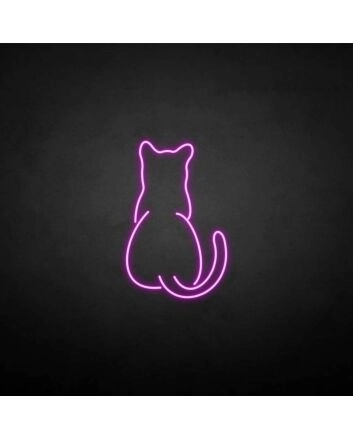 &#39;The cat back&#39; neon sign