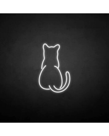 &#39;The cat back&#39; neon sign