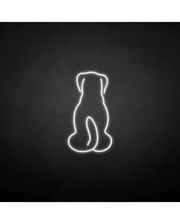 &#39;The dog back&#39; neon sign