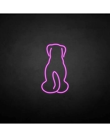 &#39;The dog back&#39; neon sign