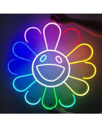Sunflower Brighten Your Space with Floral Neon