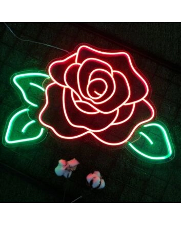 Rose in bloom Captivate with the Elegance of Floral Neon