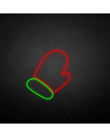 marry christmas-glove&#39; neon sign
