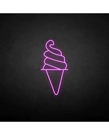 &#39;Cylinder Ice Cream&#39; neon sign