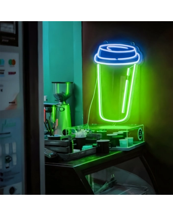 Coffee Cup: Add a Touch of Neon Caffeine to Your Space