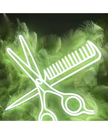 Comb And Scissors: Add a Touch of Neon Style to Your Space