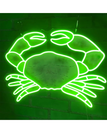 Crab: Illuminate Your Space with Neon Seafood