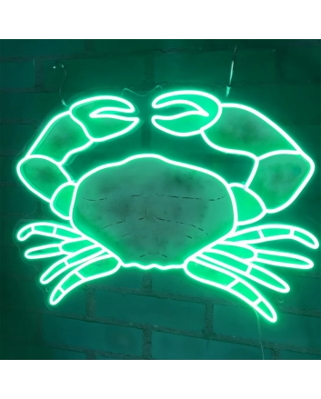 Crab: Illuminate Your Space with Neon Seafood