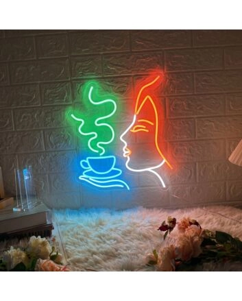 Hot Coffee: Illuminate Your Space with Neon Warmth