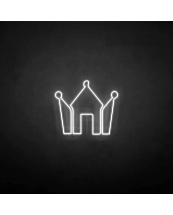 Crown with diamond&#39; neon sign