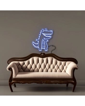 Doodle Crocodile Led Neon