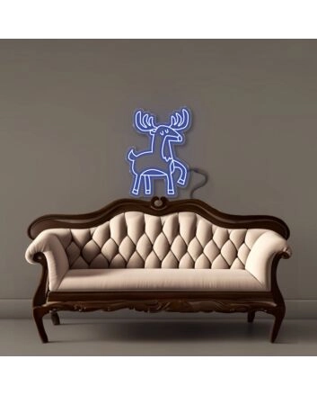 Doodle Reindeer Led Neon