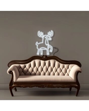 Doodle Reindeer Led Neon