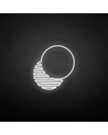 &#39;Shadow of a circle&#39; neon sign